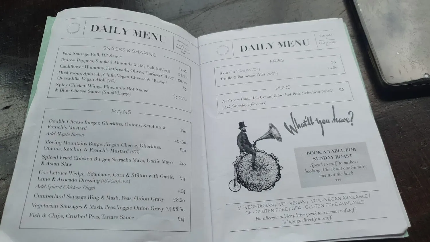 Menu 1