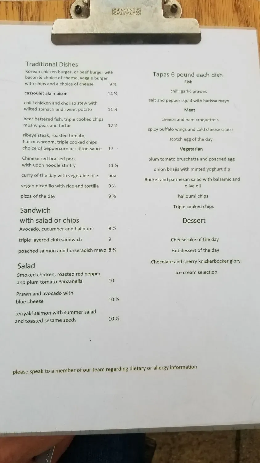 Menu 2