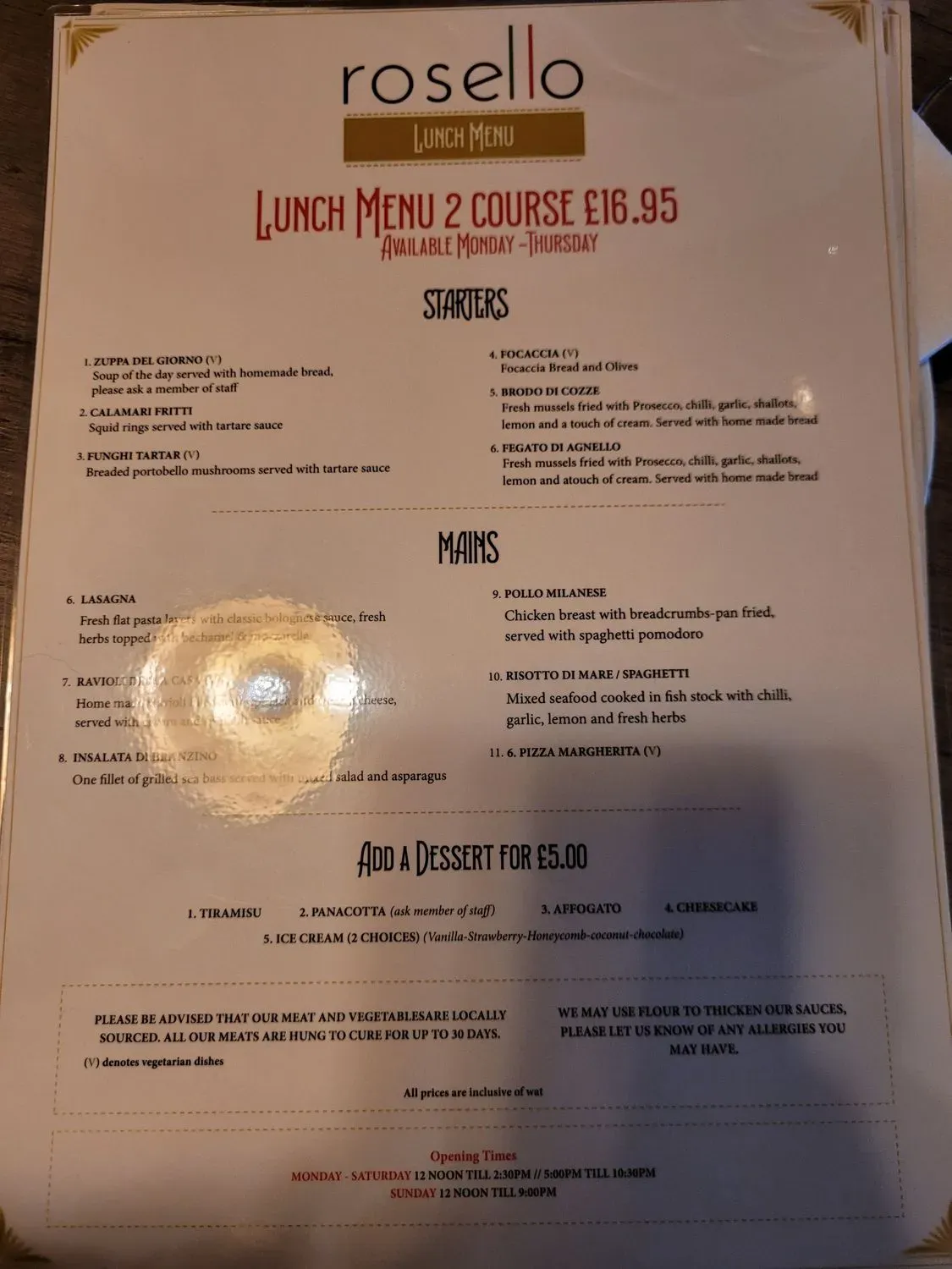 Menu 1