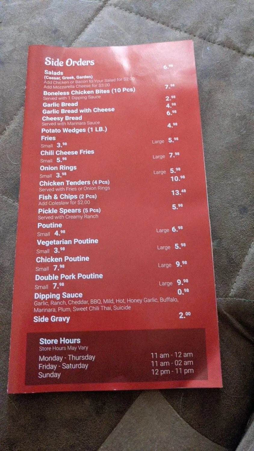 Menu 1