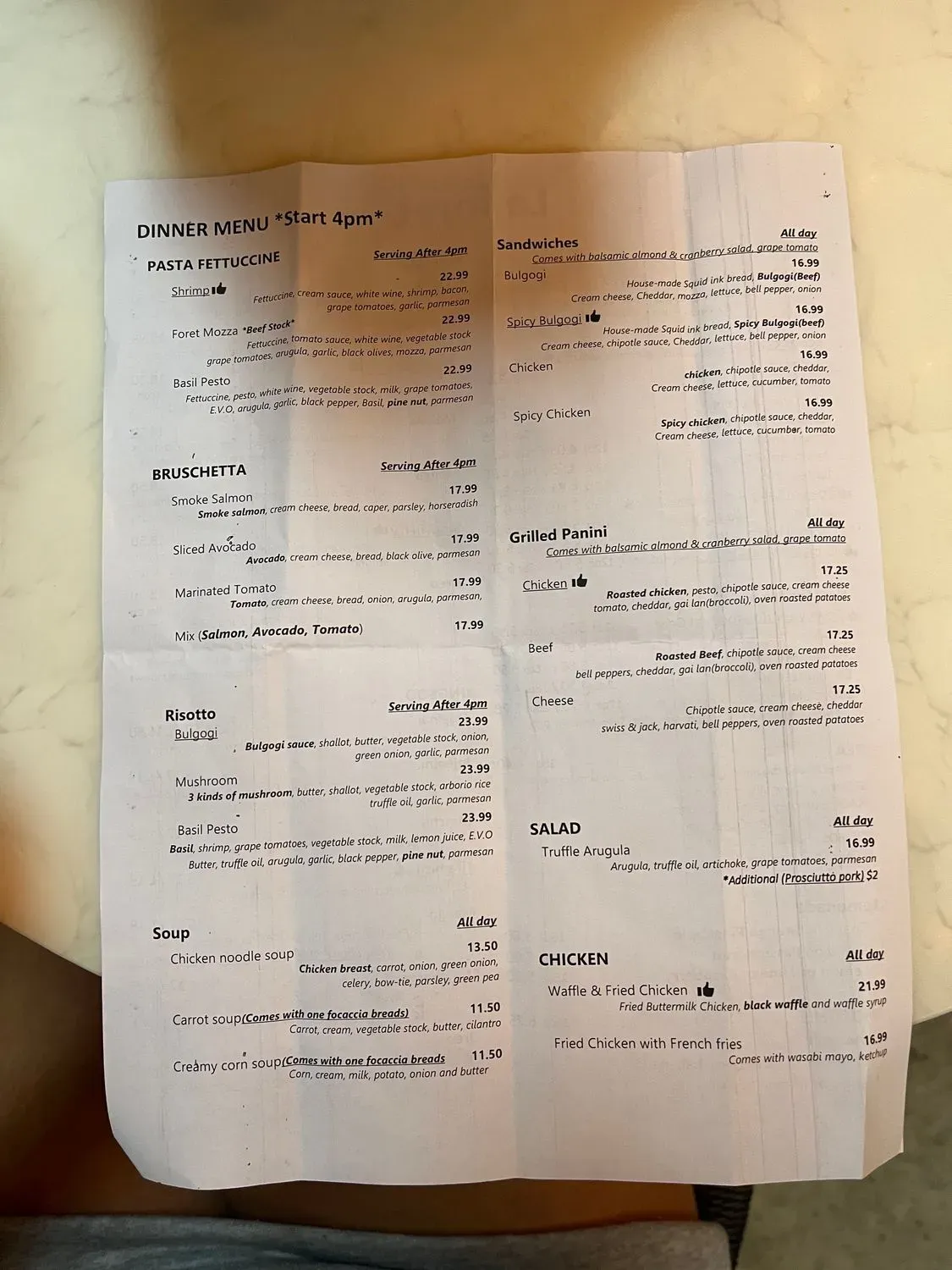 Menu 2