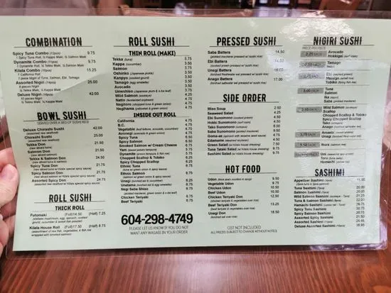 Menu 1