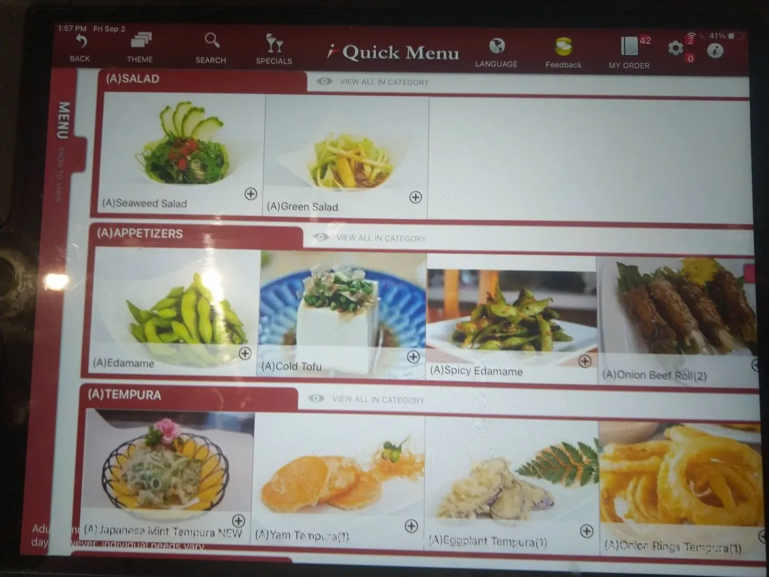 Menu 2