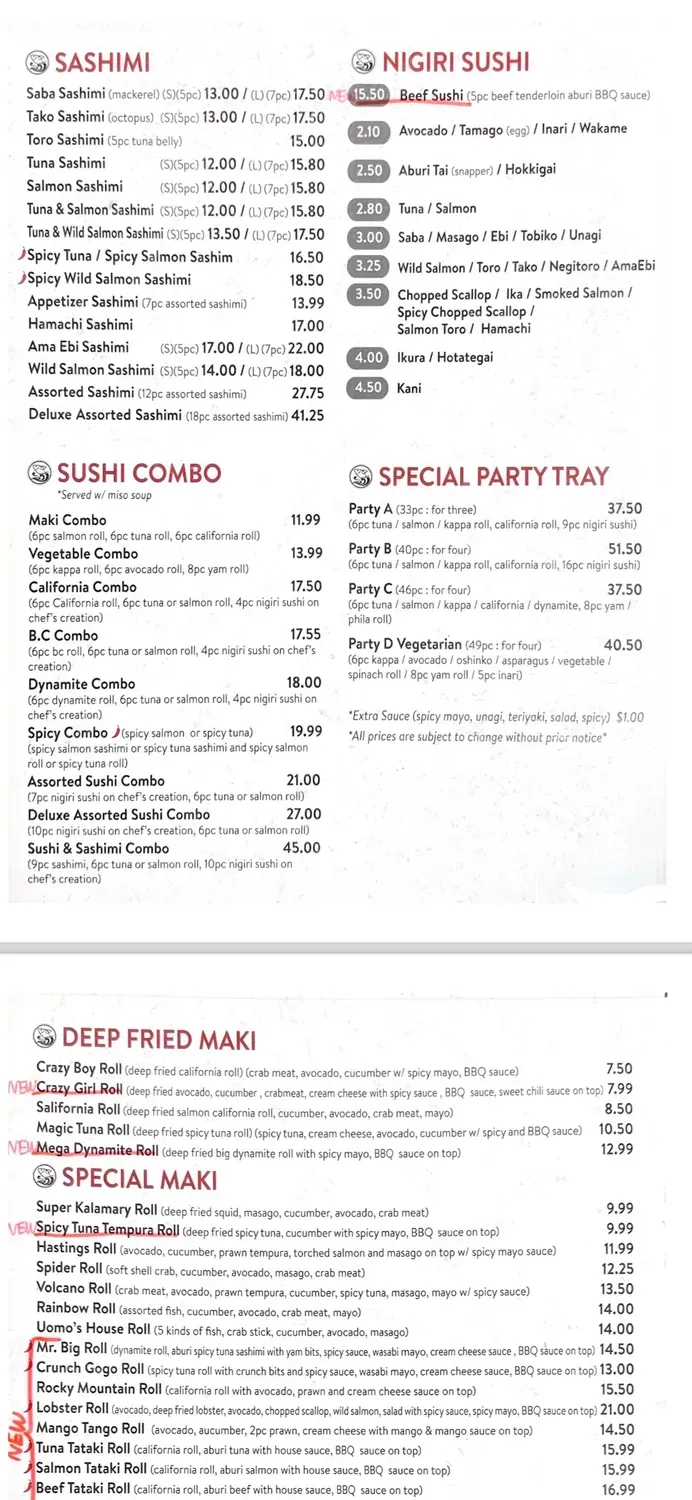 Menu 2