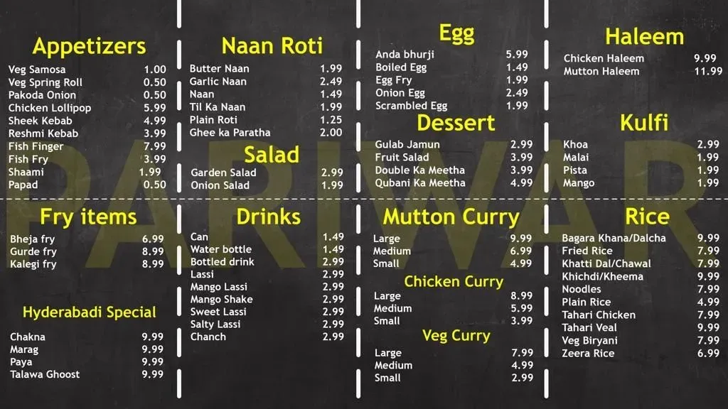 Menu 1