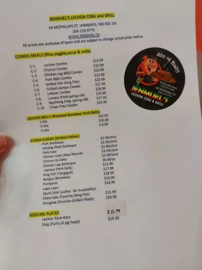 Menu 1