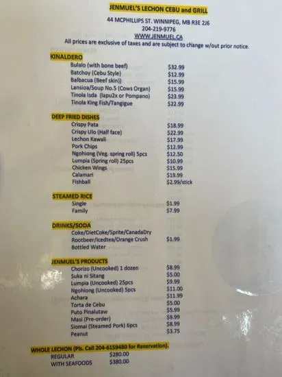 Menu 3