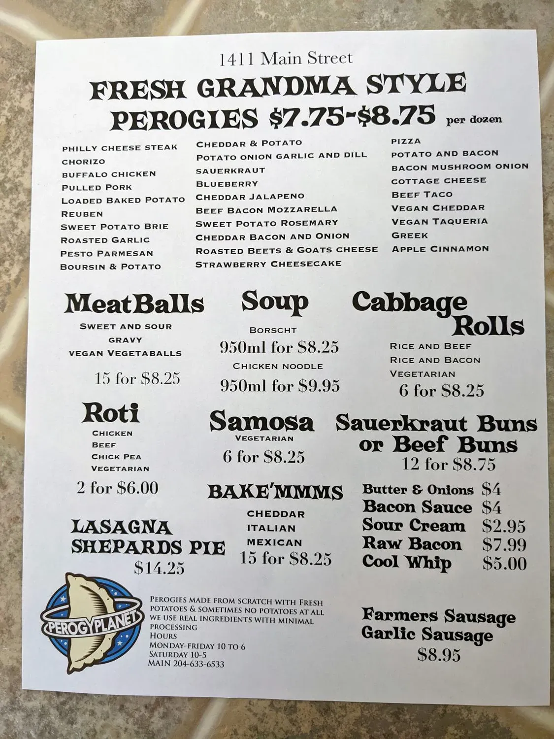 Menu 1