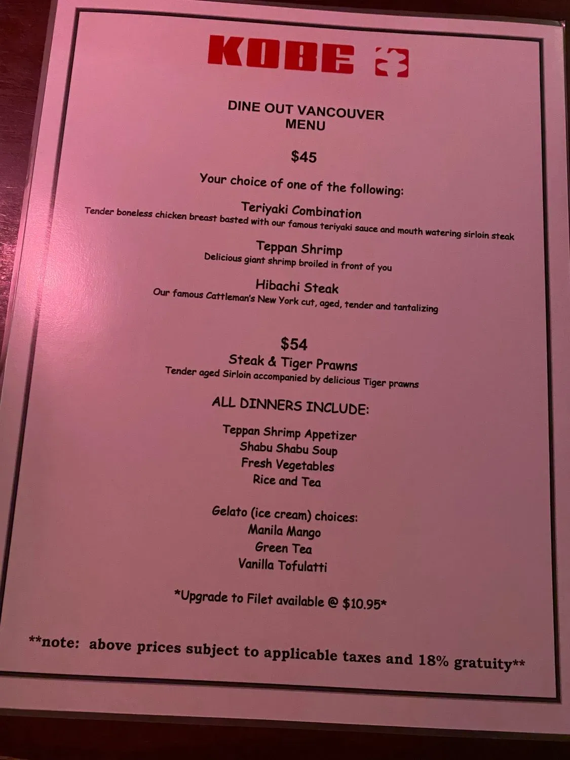 Menu 2