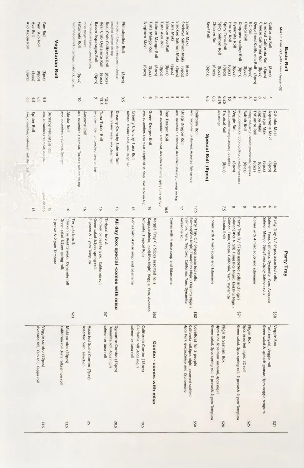 Menu 2