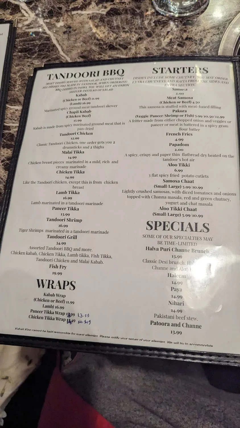 Menu 1