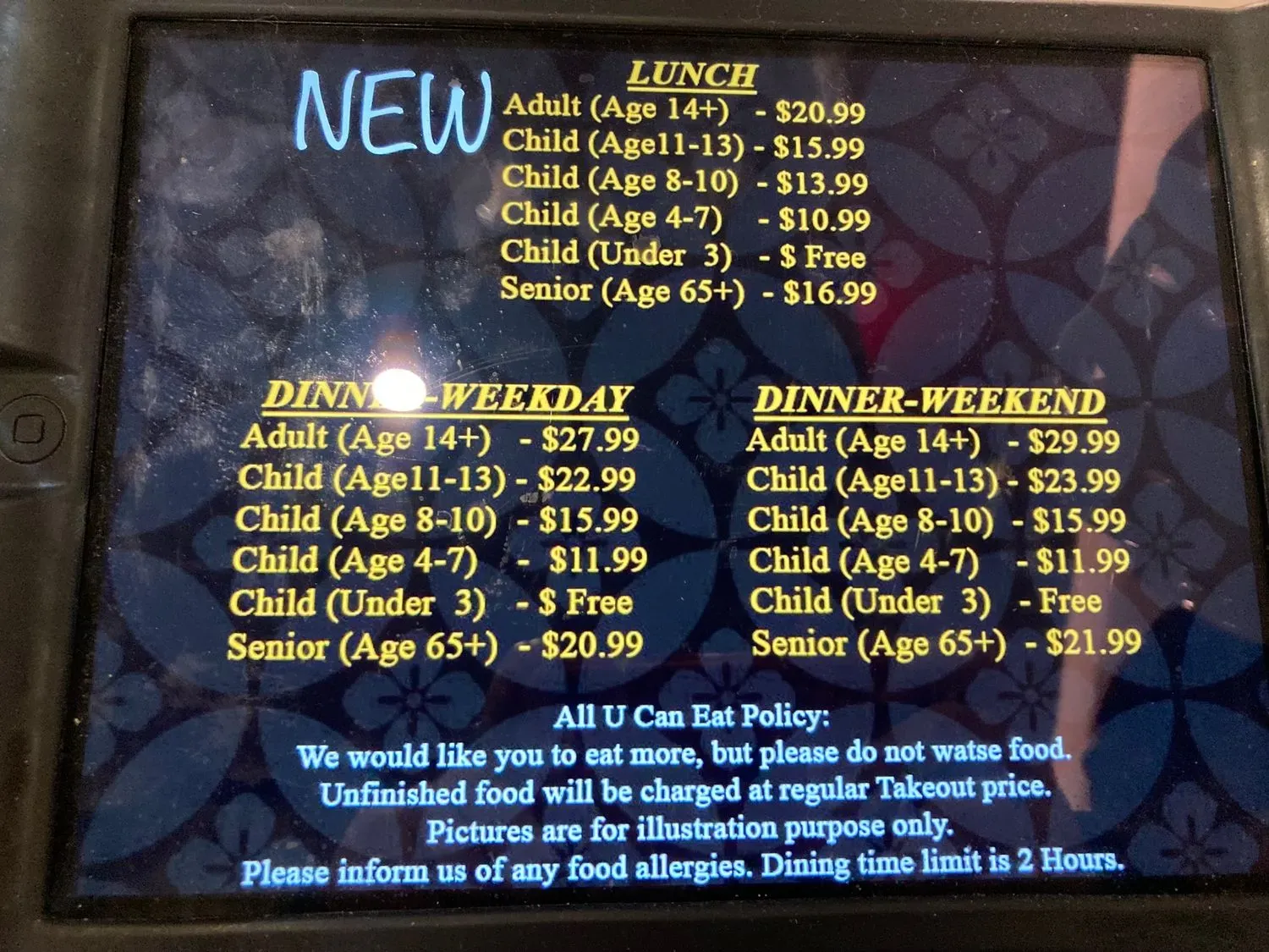 Menu 3