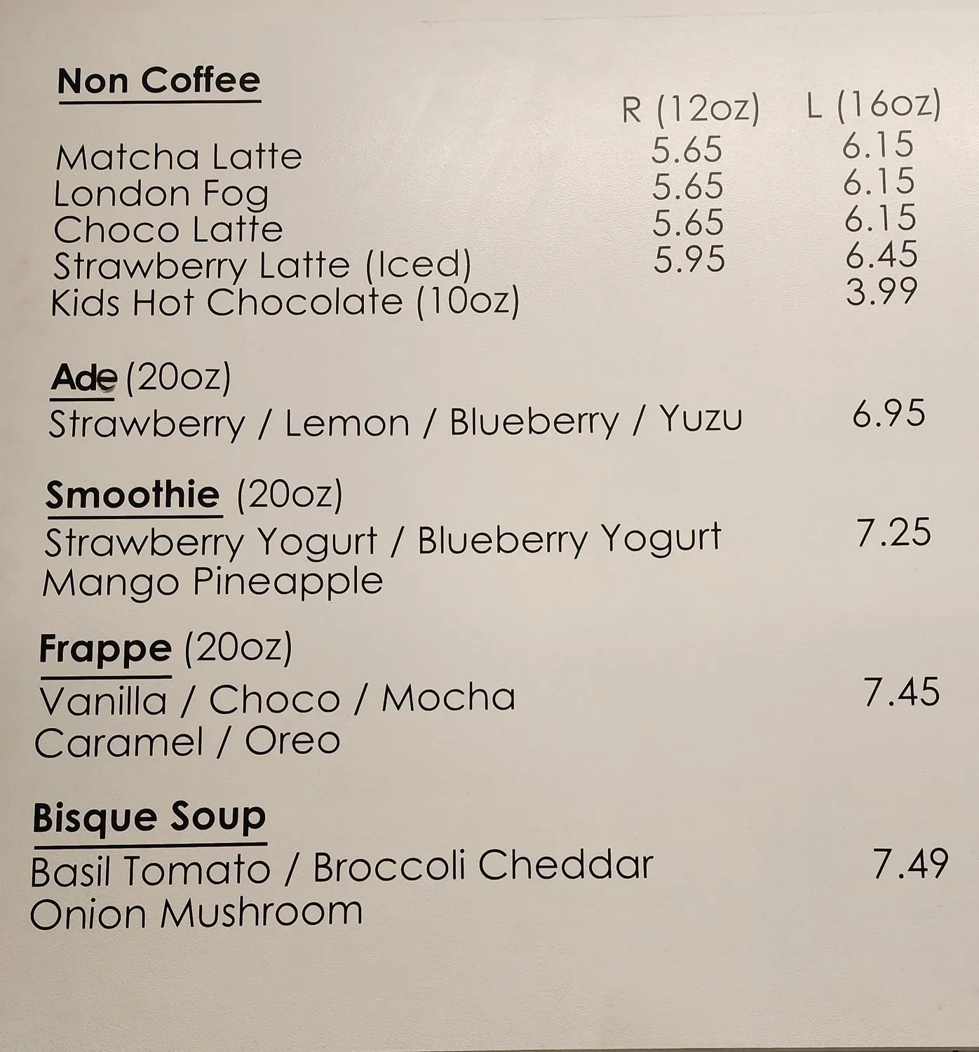 Menu 1