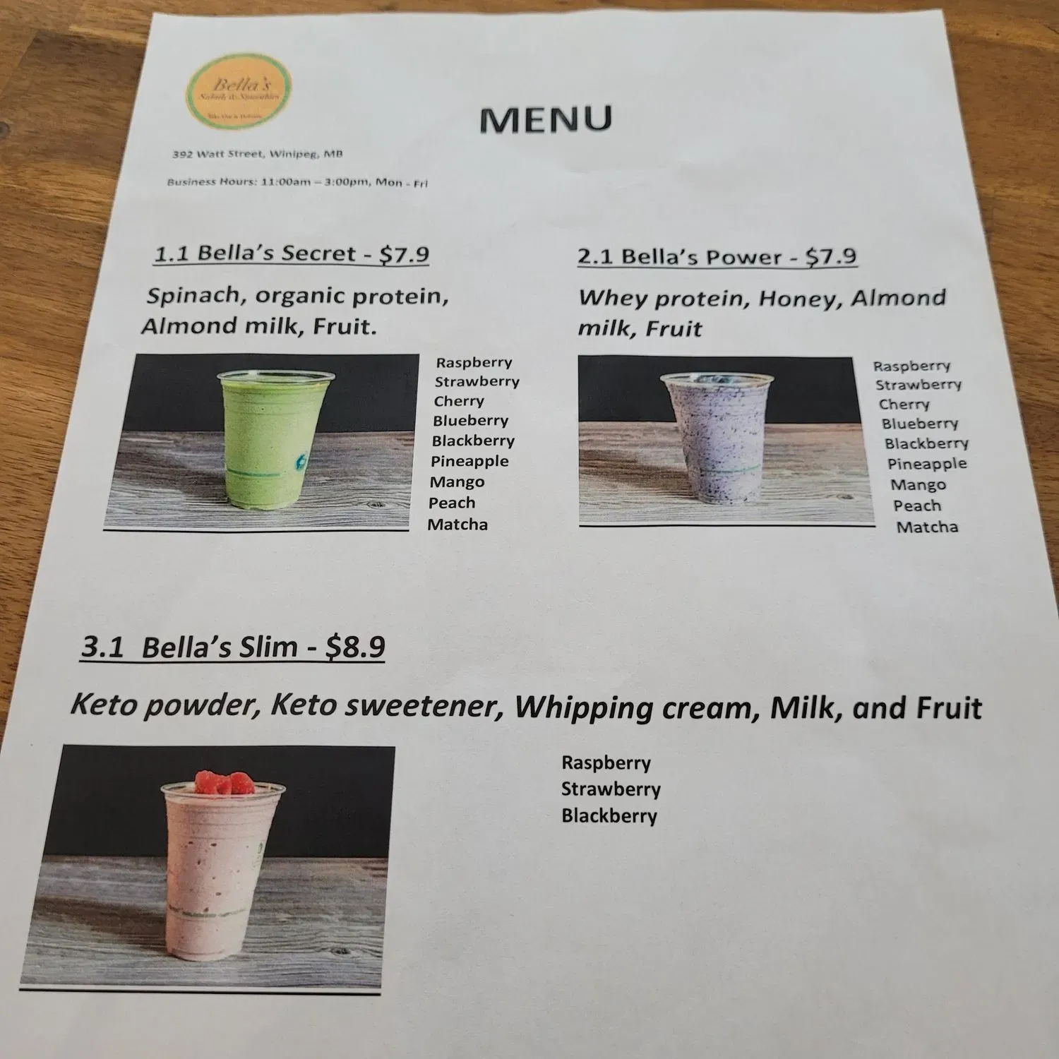 Menu 2