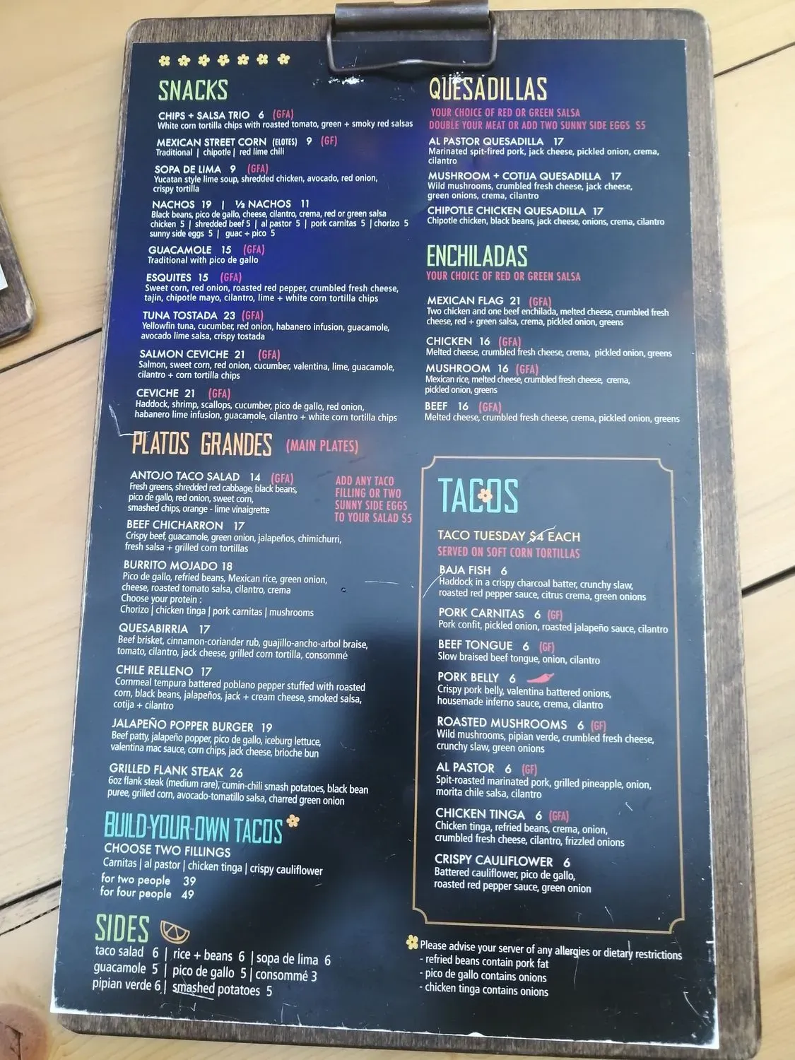 Menu 3