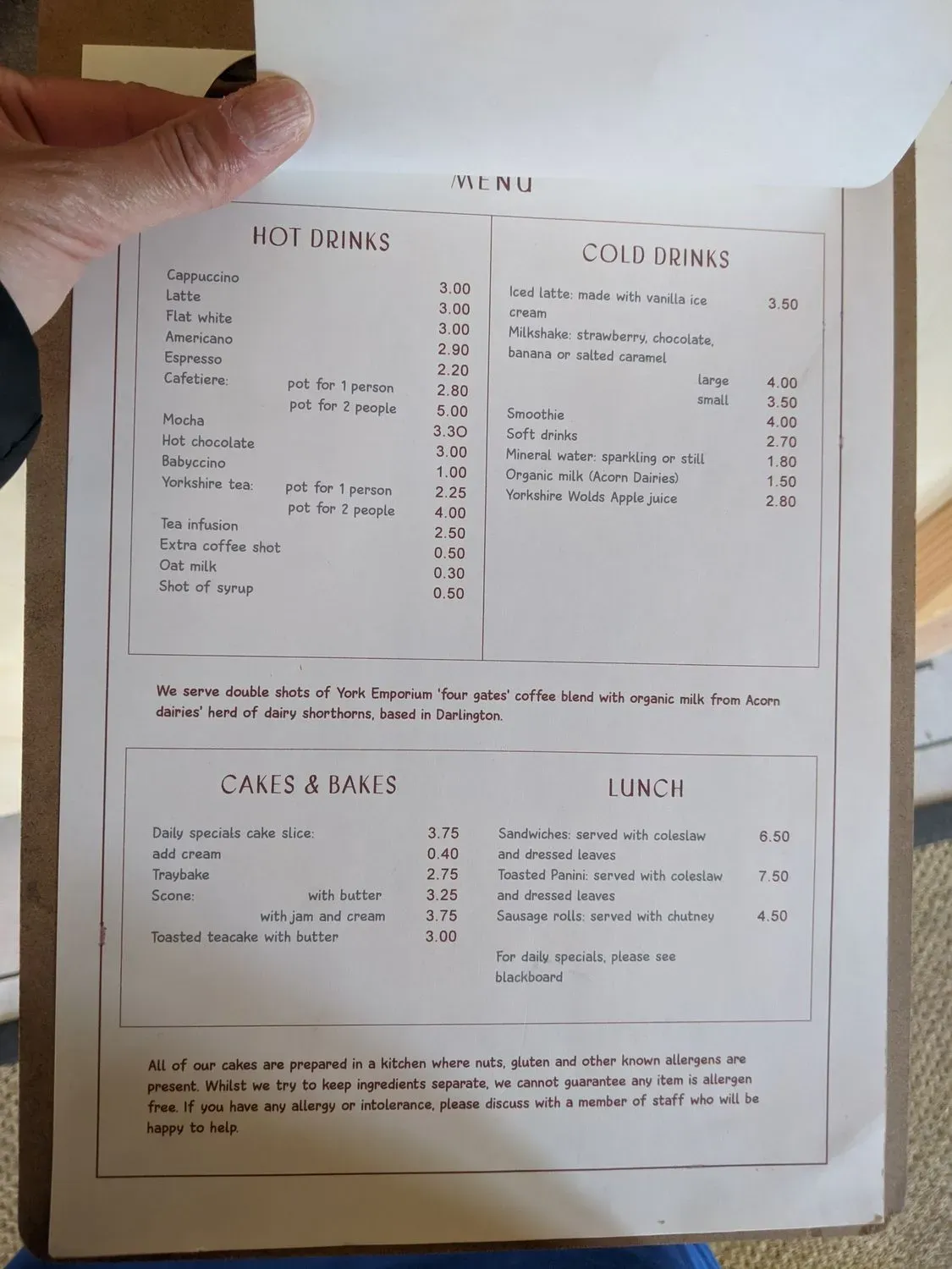 Menu 2