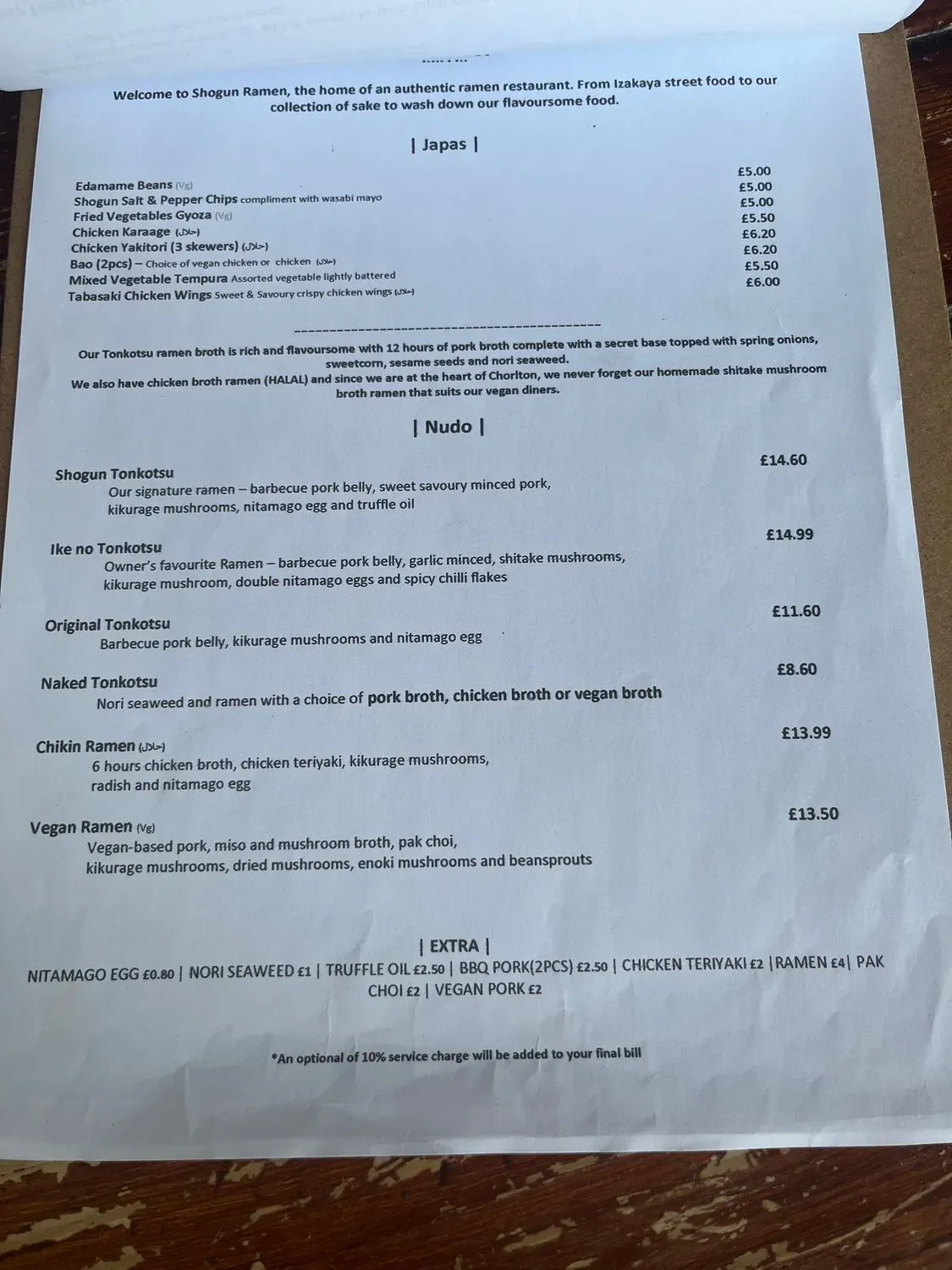 Menu 1