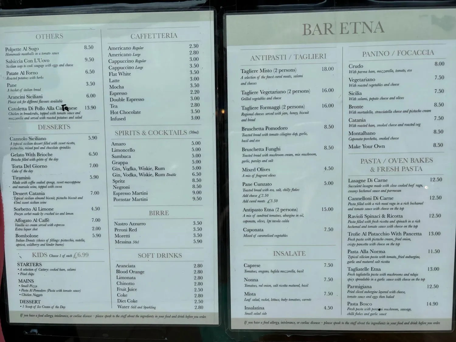 Menu 1