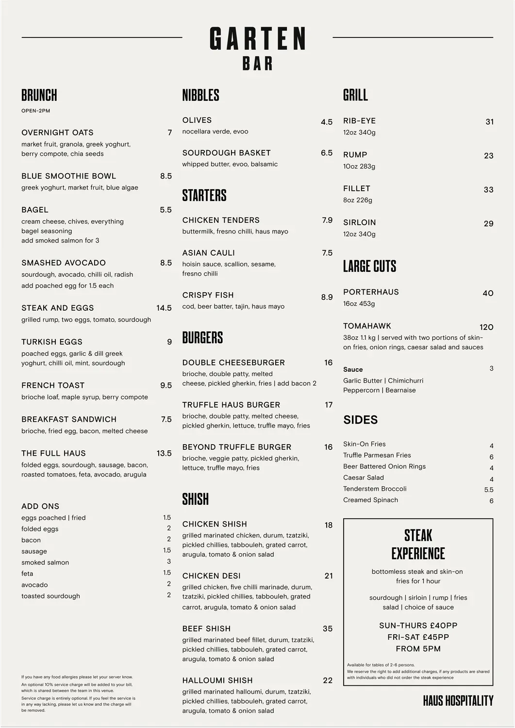 Menu 1