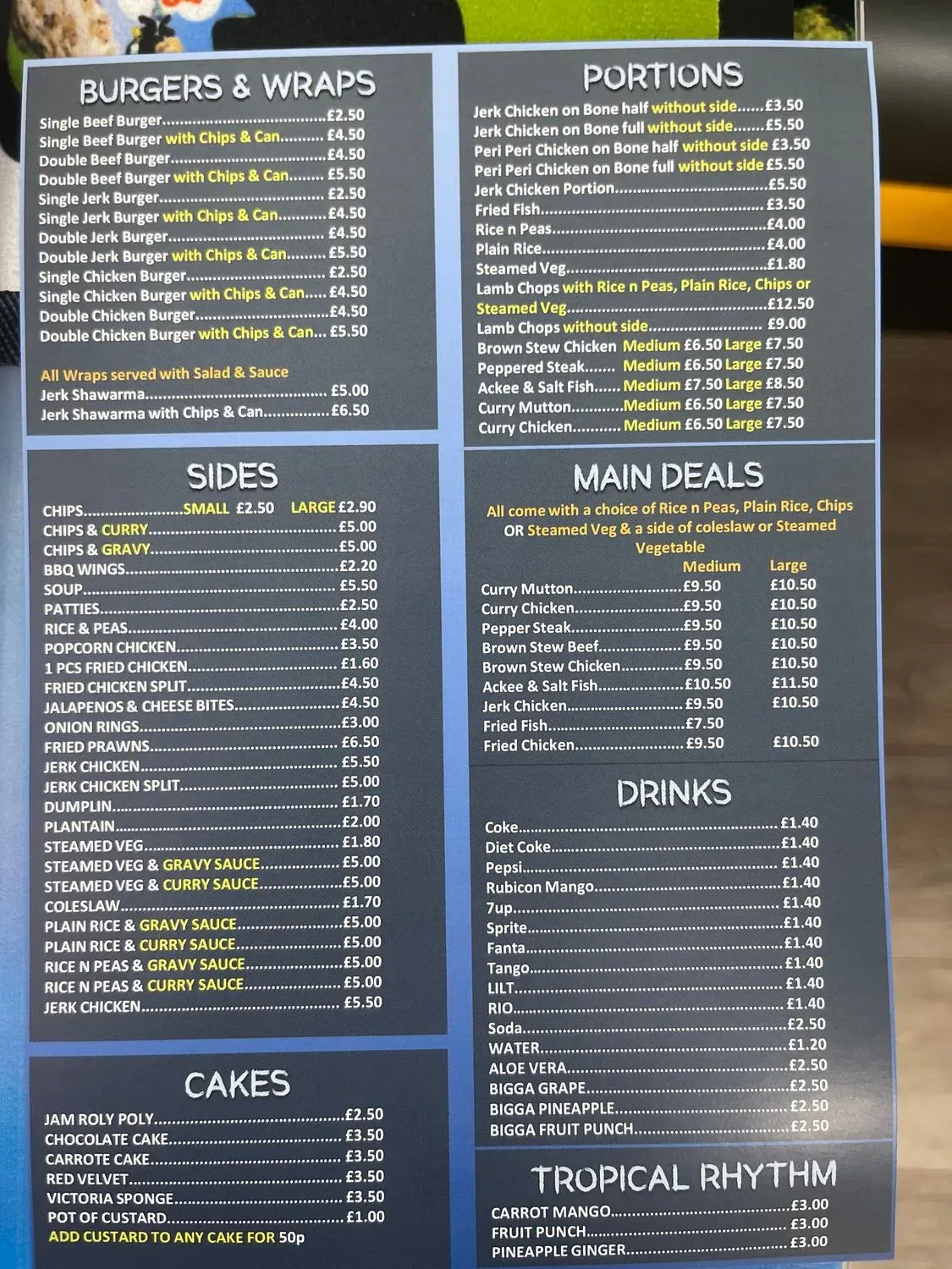 Menu 1