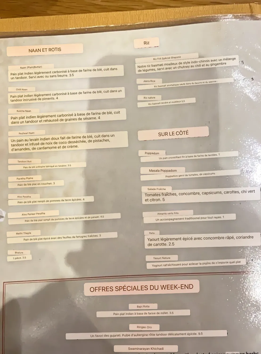 Menu 1