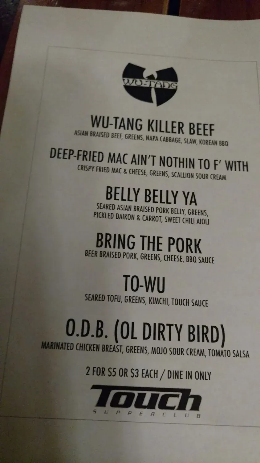 Menu 1