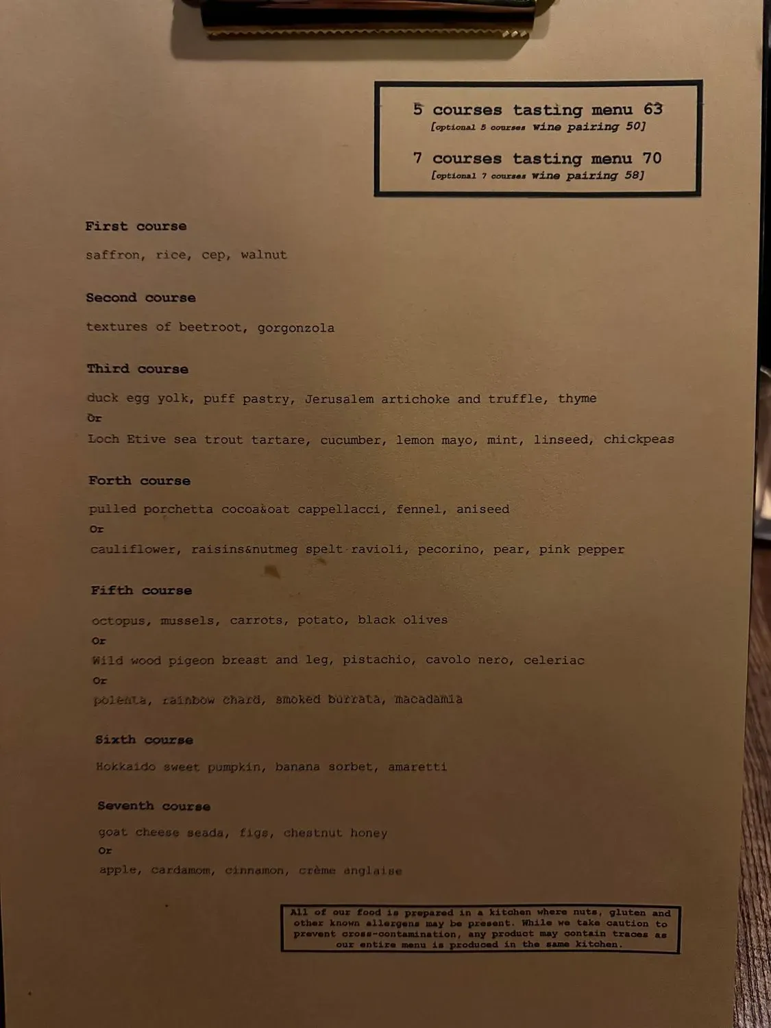 Menu 2