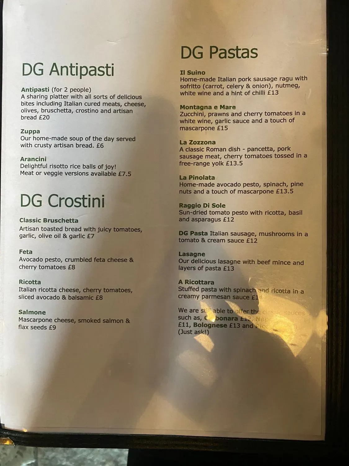 Menu 1