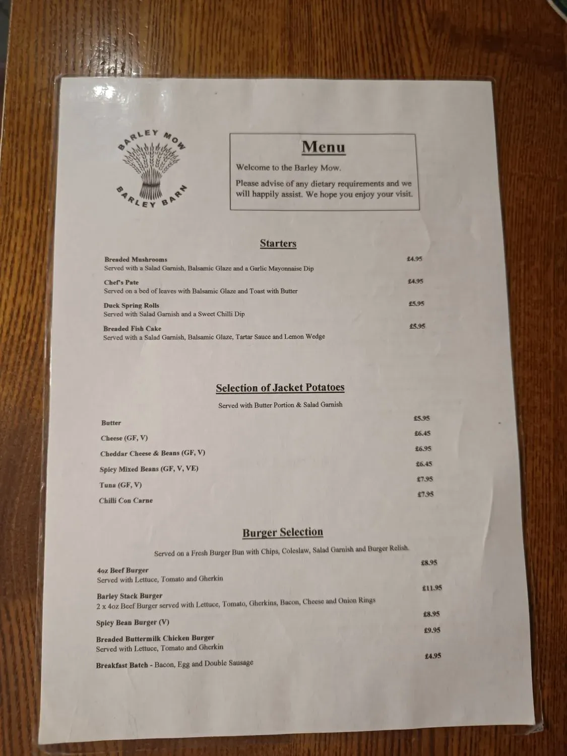 Menu 1