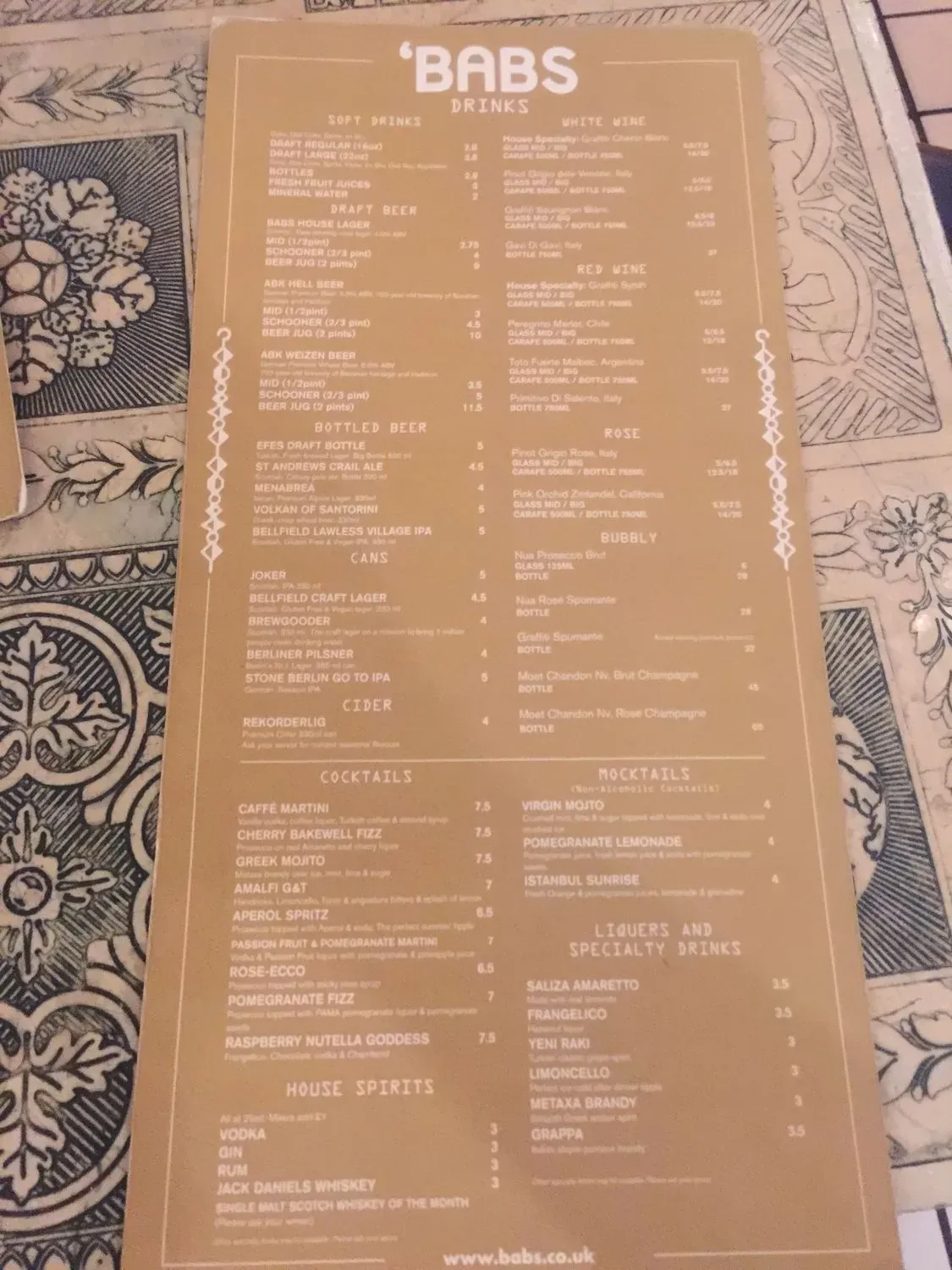 Menu 1