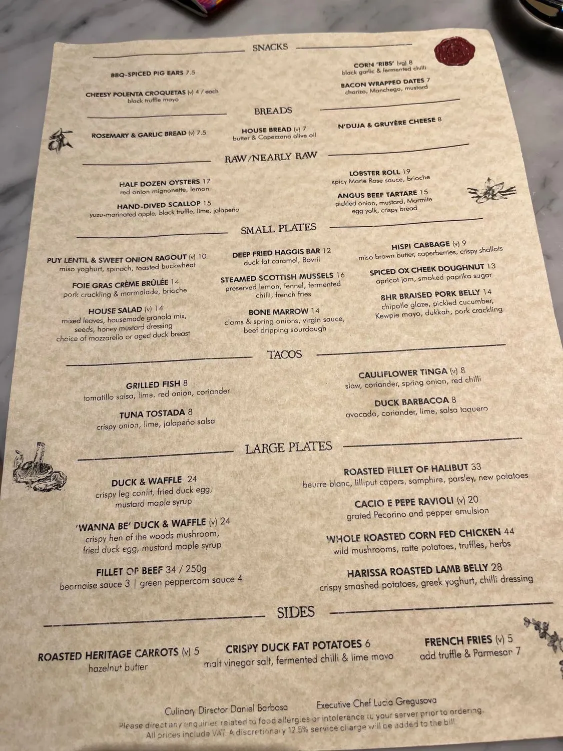 Menu 1