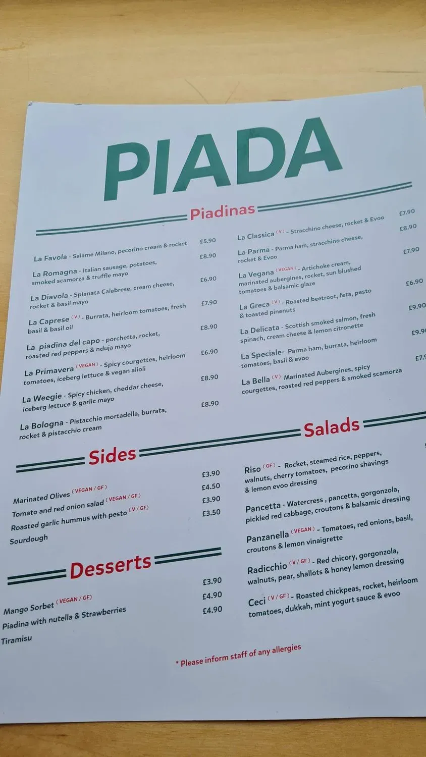 Menu 1