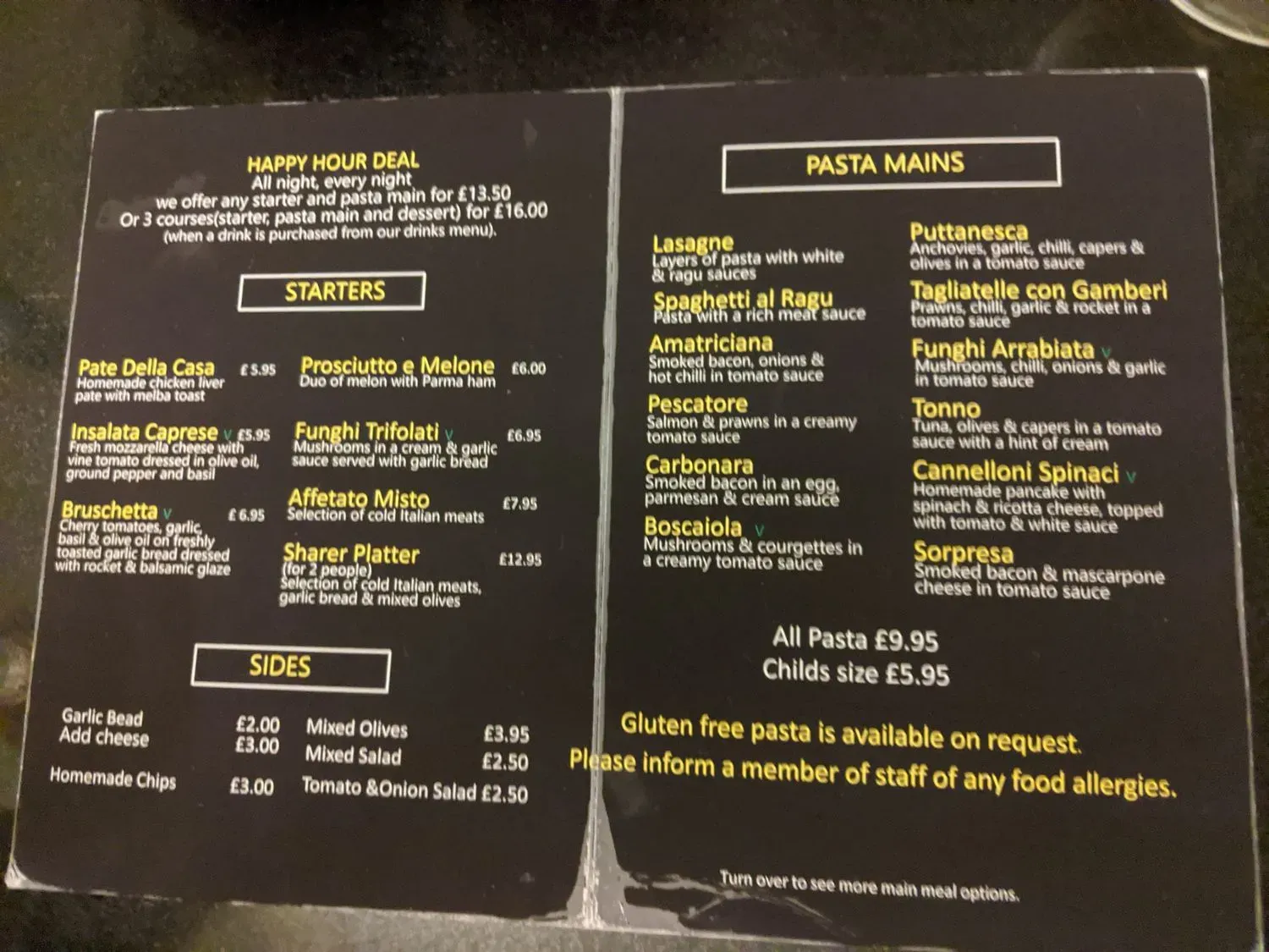 Menu 2