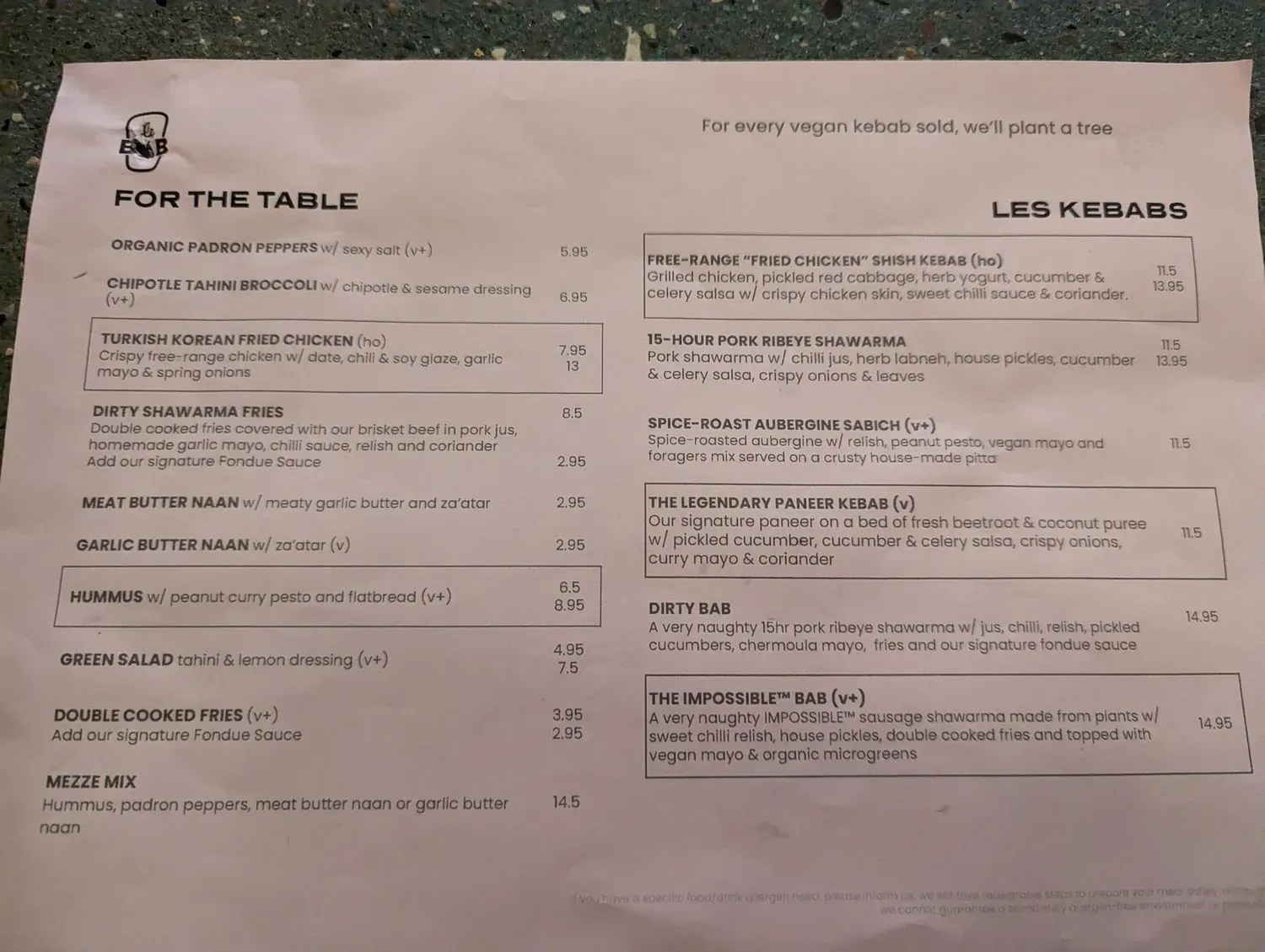 Menu 1