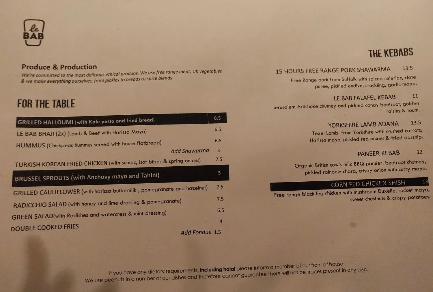 Menu 2