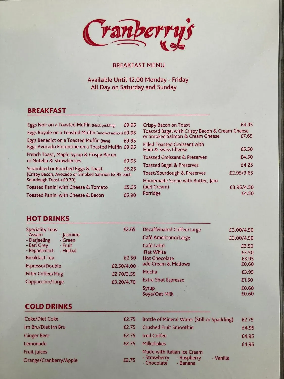 Menu 2