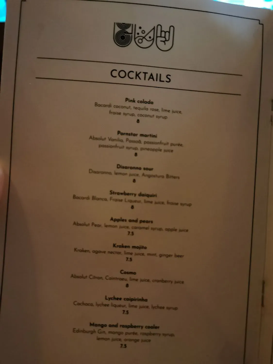 Menu 1