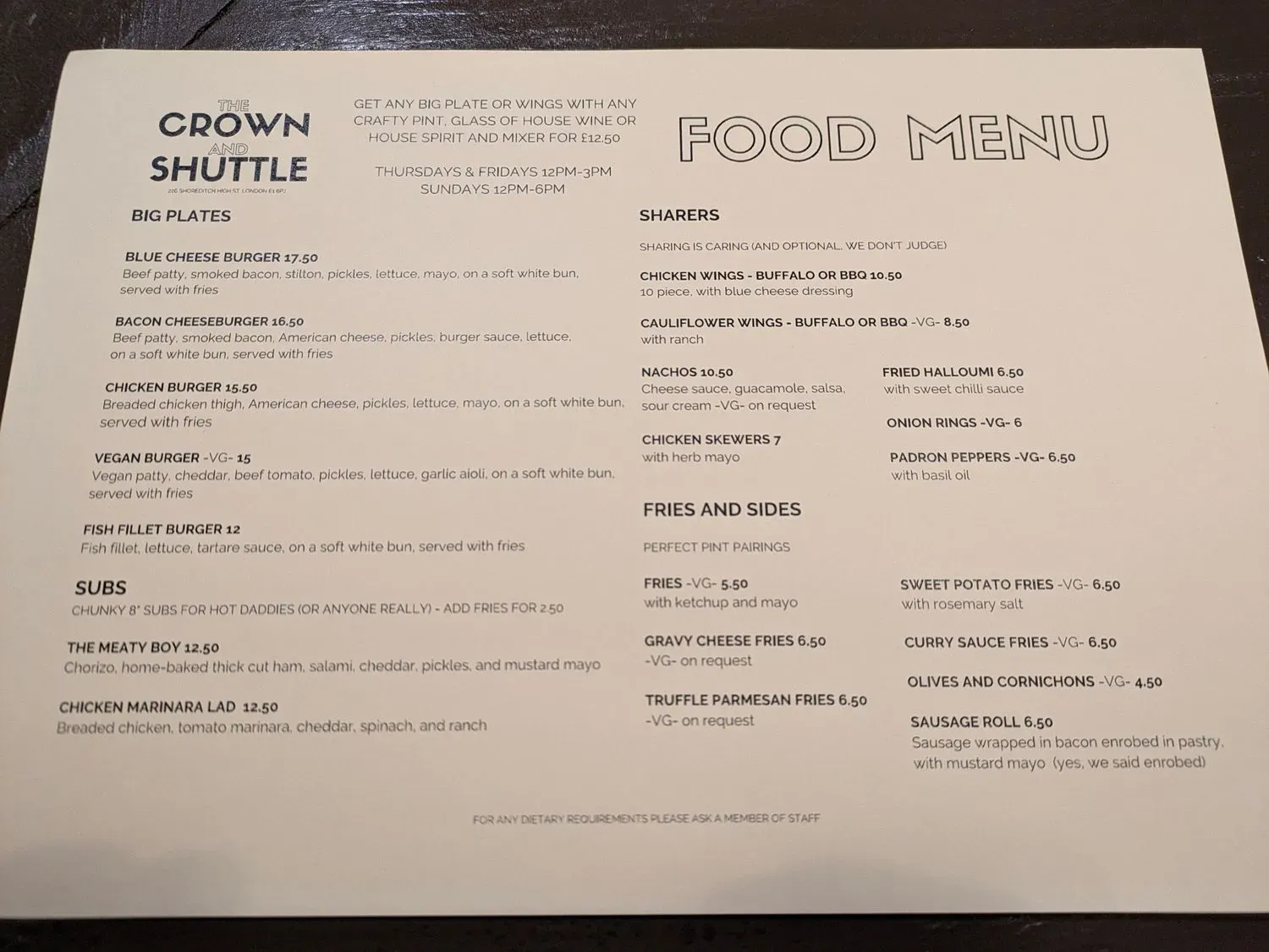 Menu 1