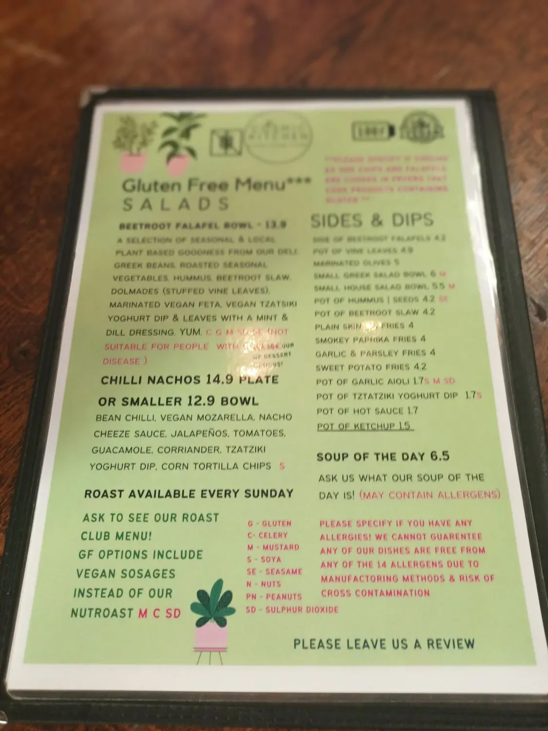 Menu 5