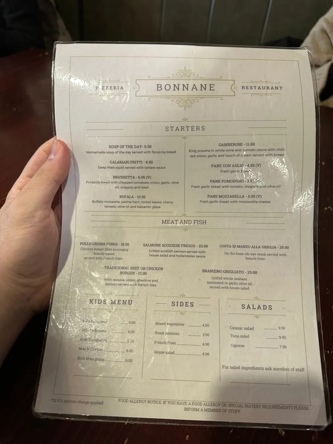 Menu 1