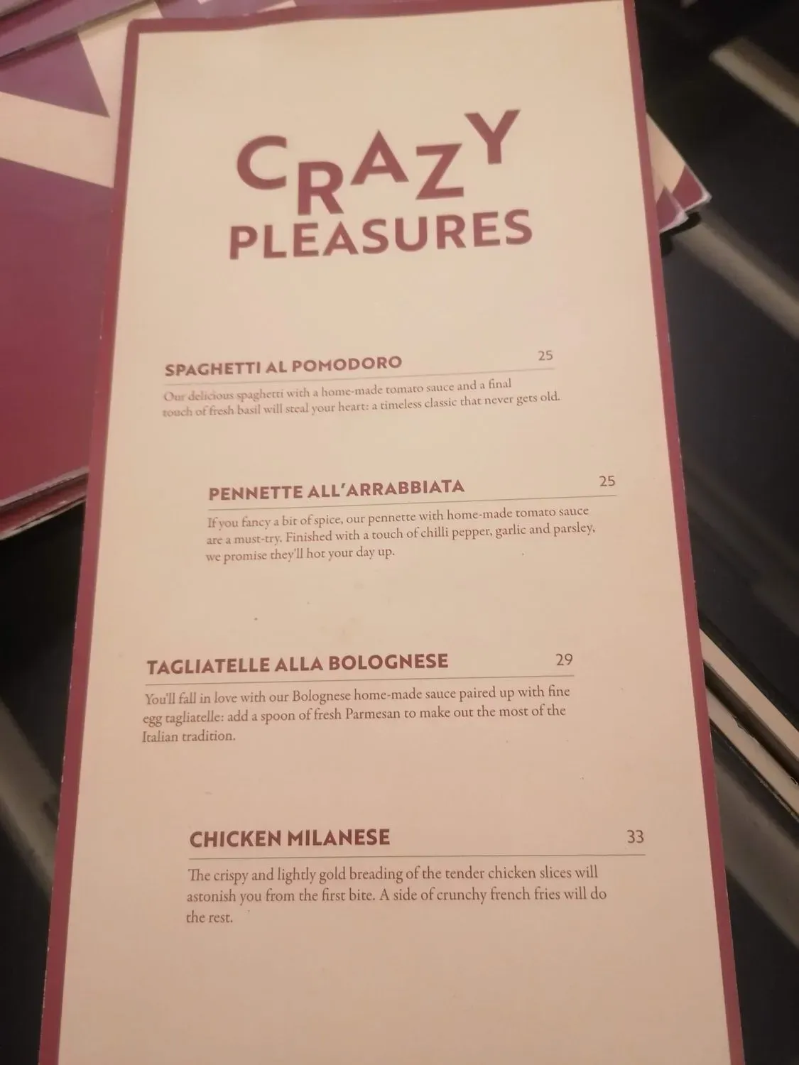 Menu 2