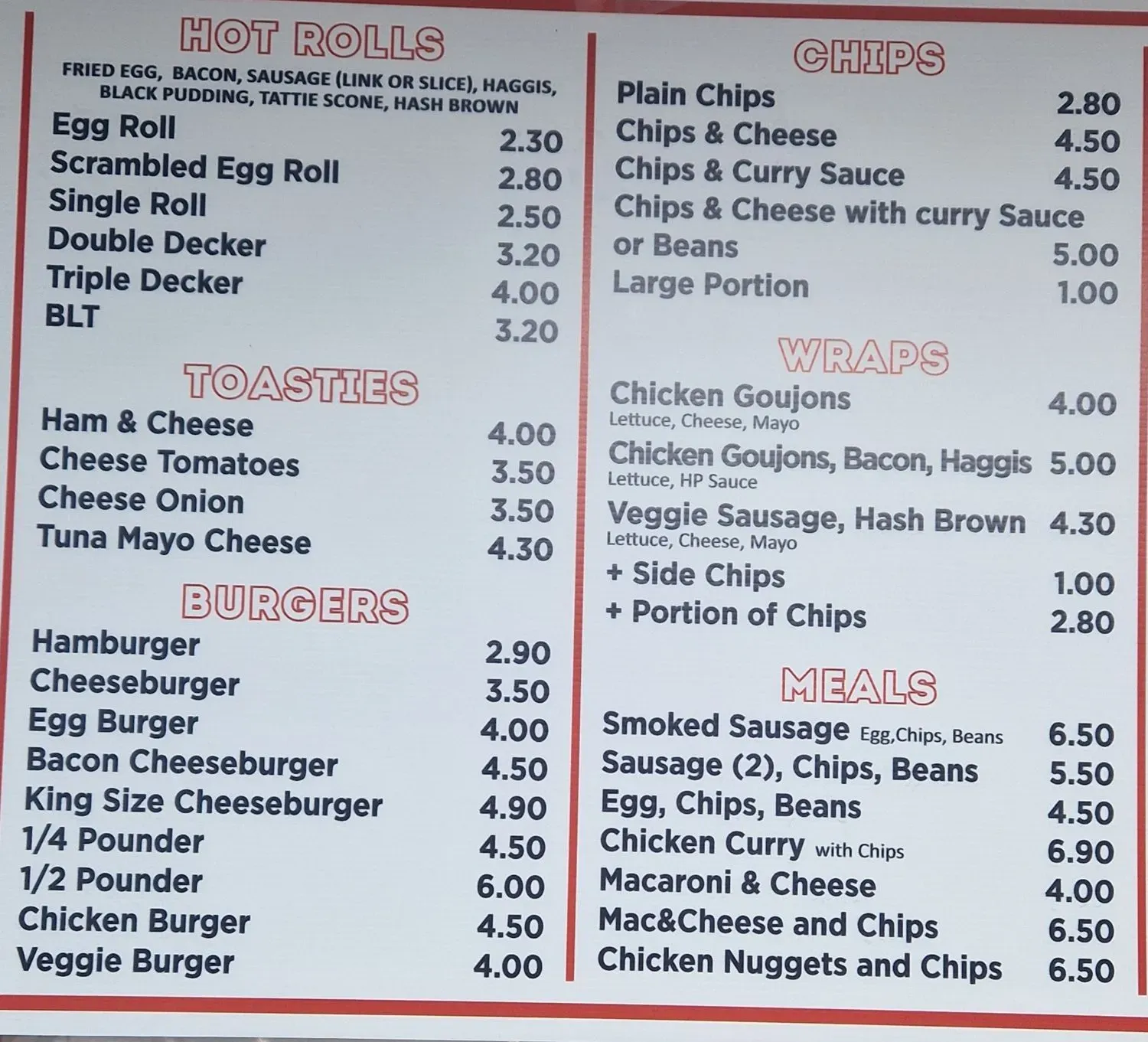 Menu 2