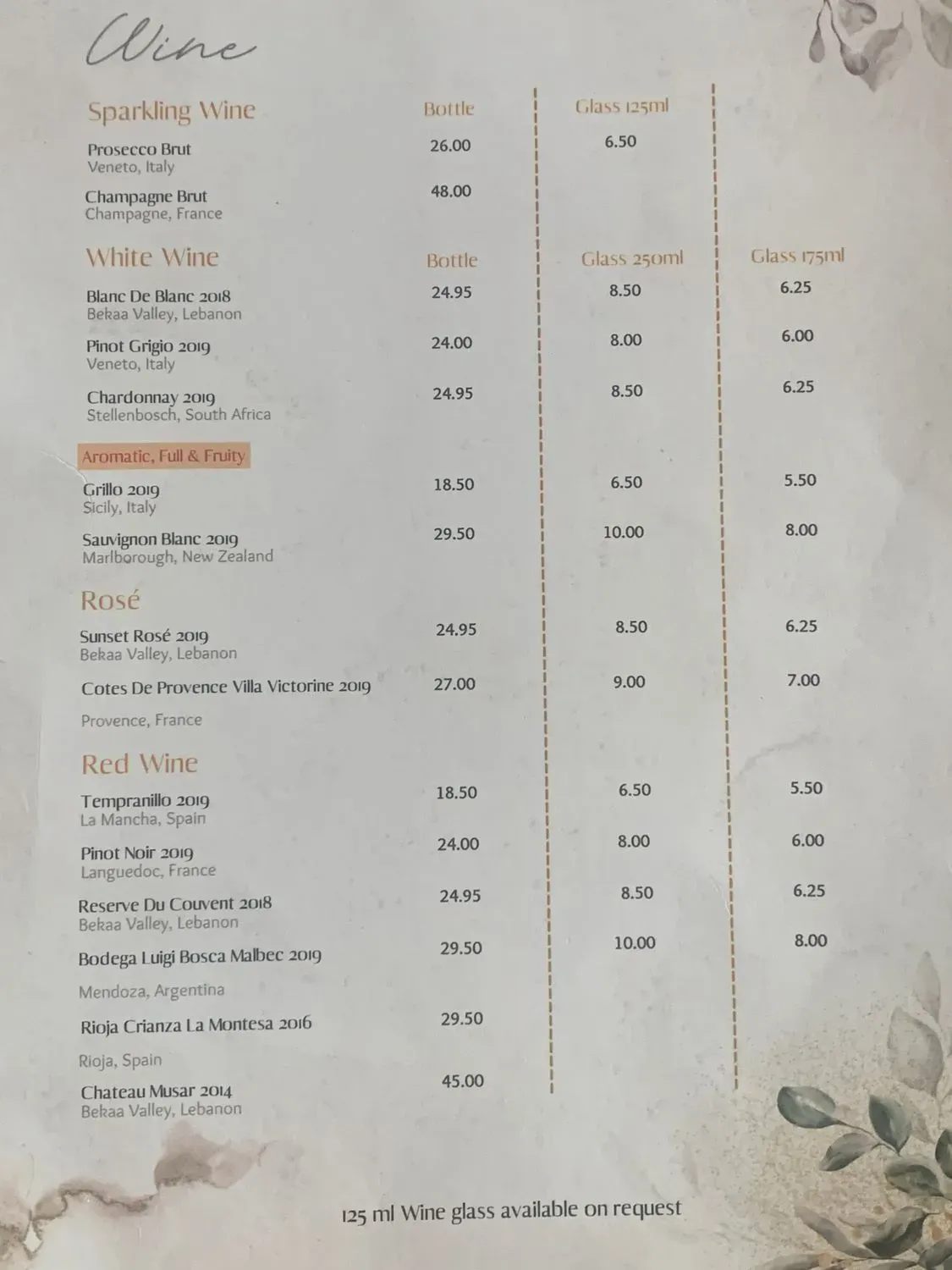 Menu 1