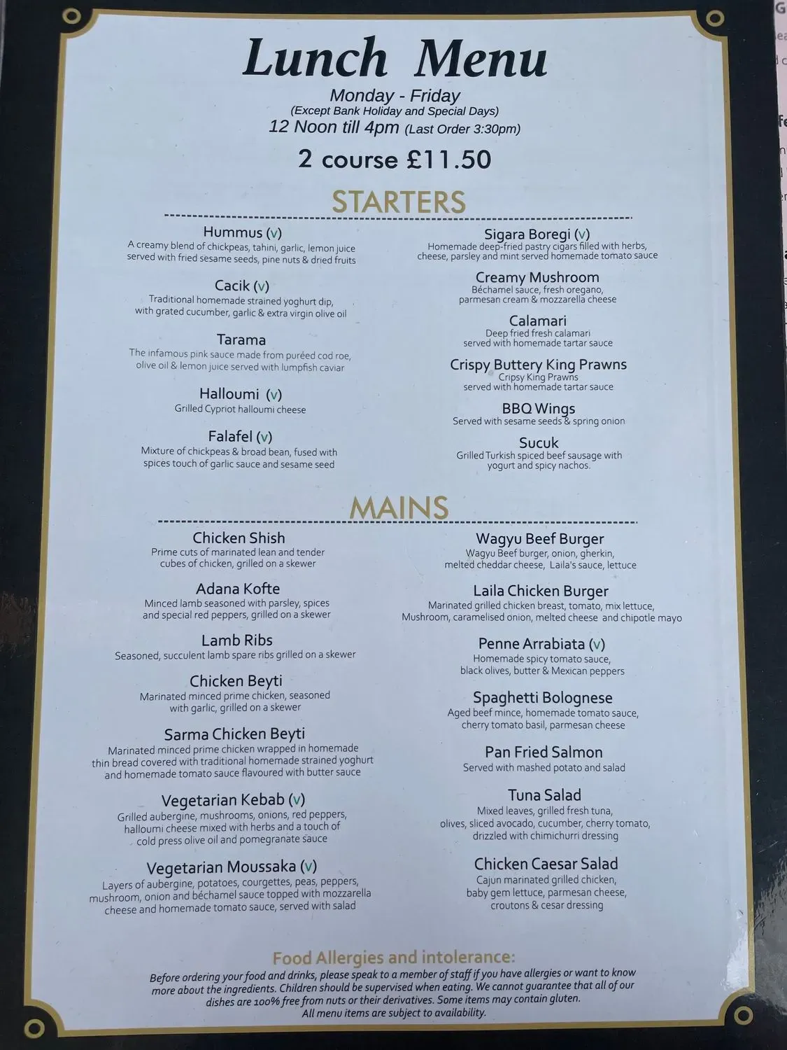 Menu 1