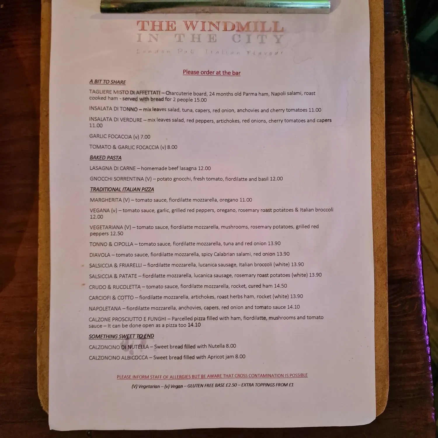 Menu 1