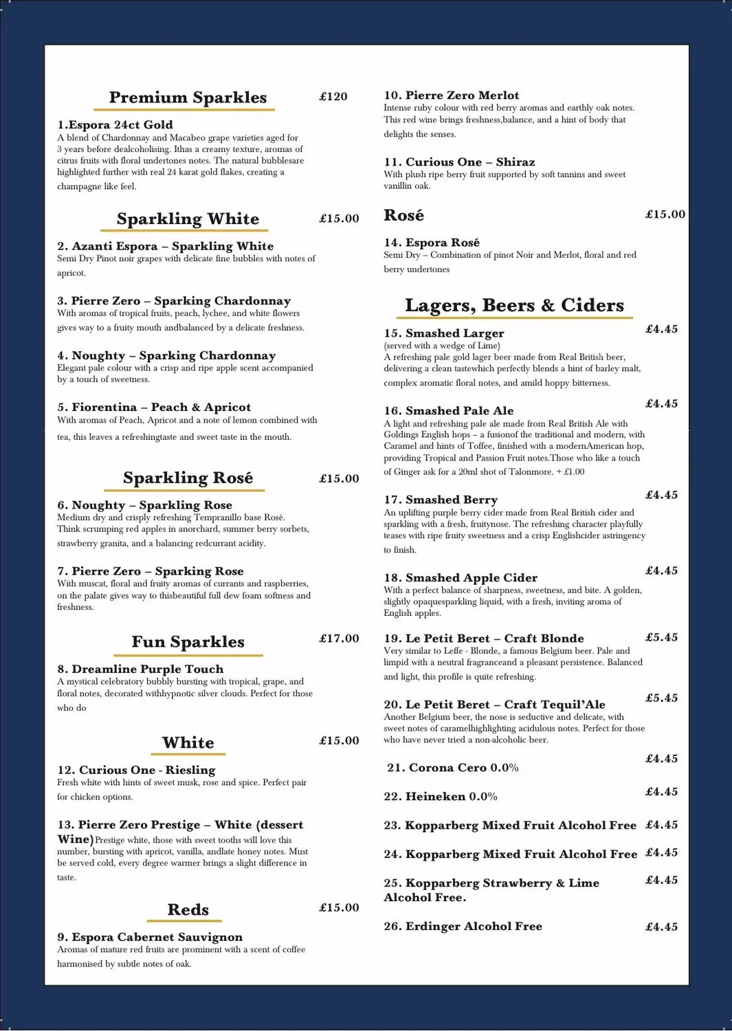 Menu 2