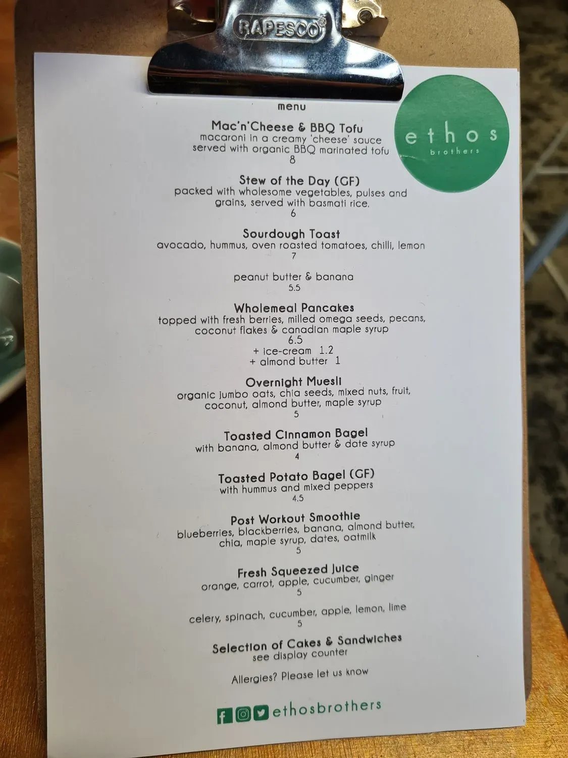 Menu 1