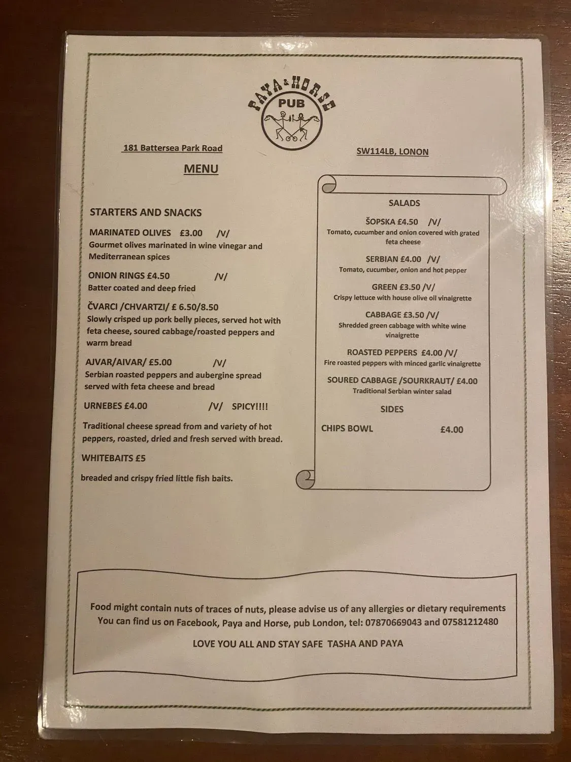 Menu 1