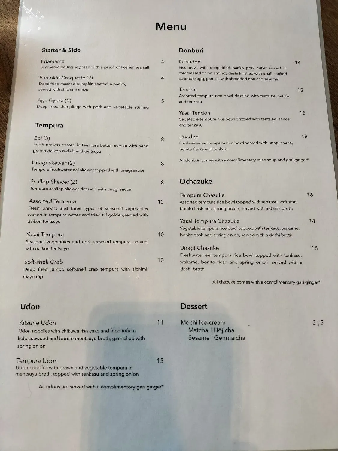 Menu 2