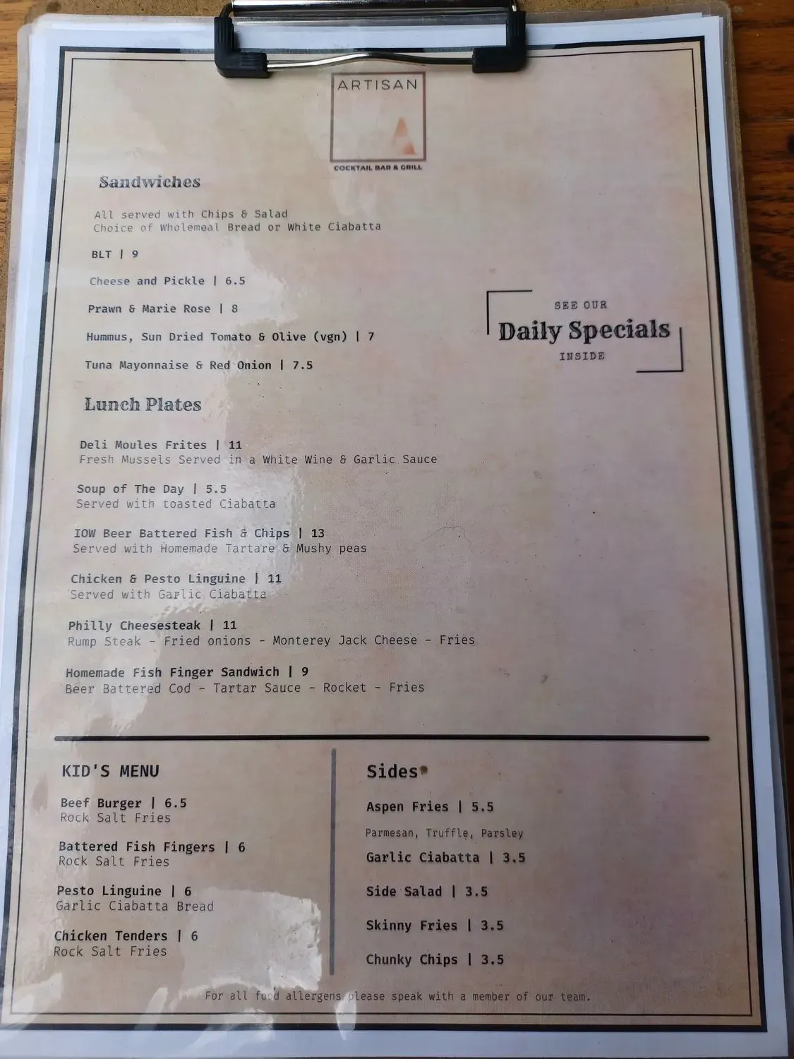 Menu 3